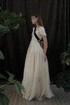 Mutedance 24 Spring/Summer Shell Sleeve Waist Dress MD-MD24SS14-HOARY PM137